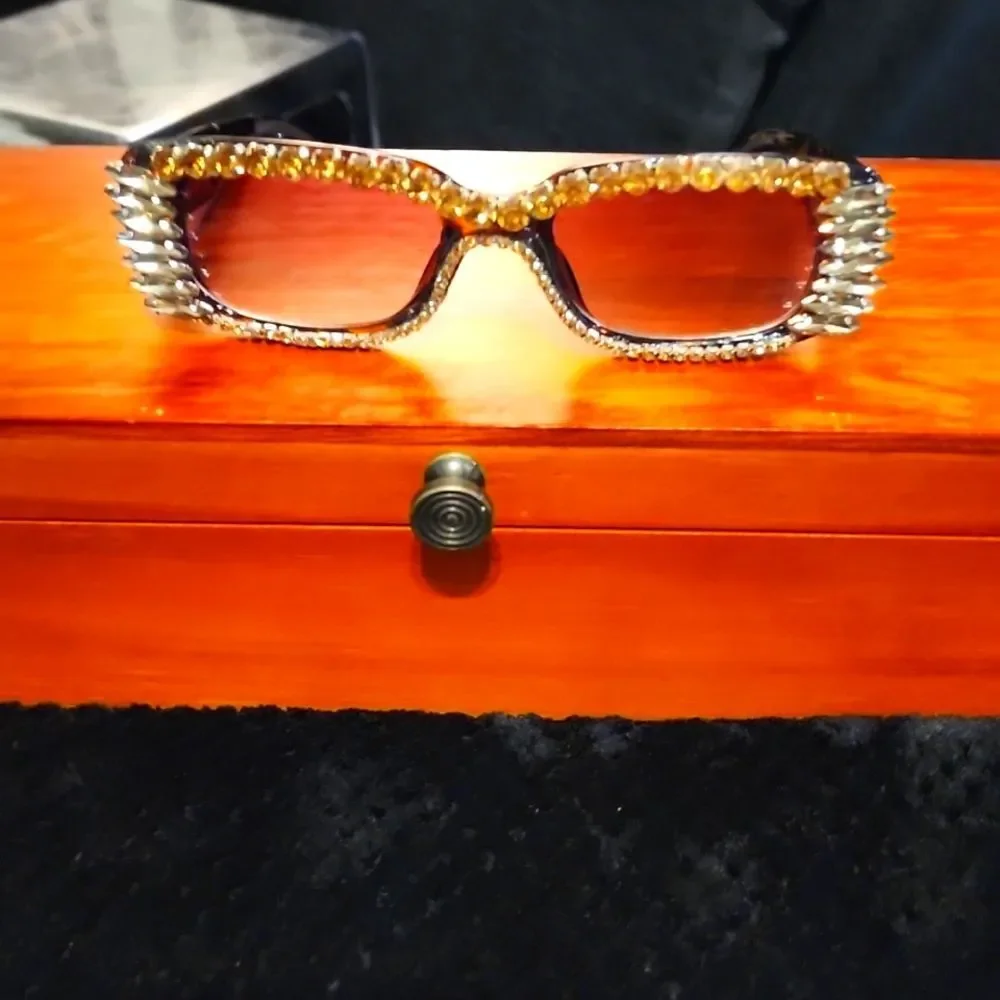 Doll's‎ Kill Rhinestone Studded Sunglasses